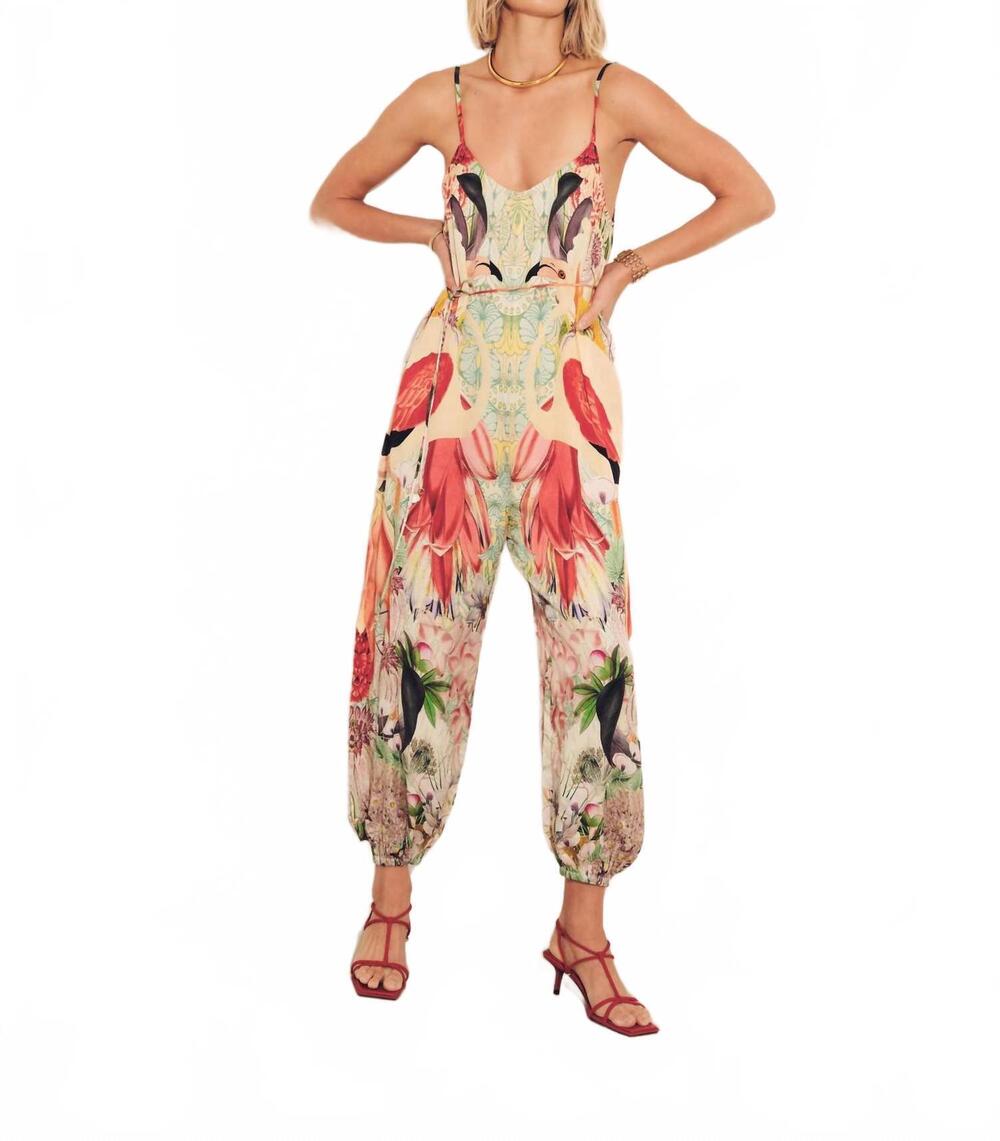 NEW CAROLINA K balloon jumpsuit in flamingos